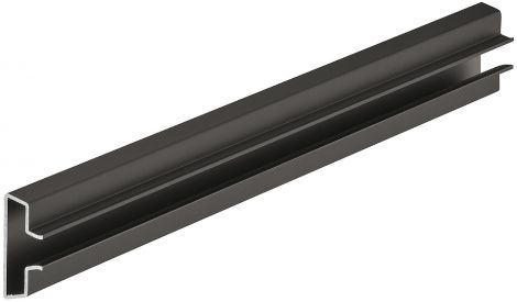 schwarz, eloxiert Einh.Profil DW88 Alu.schw elox. 1000mm