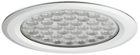 warmweiß LED1057 12V/2,7W ww 3000 K silb.rund