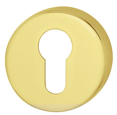 Profilzylinder PZ-Rosette Edst.messf.pol.PVD