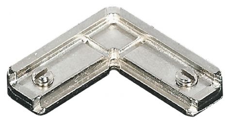 vernickelt Eckverbind. Tür max. 1200x500mm
