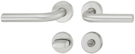 130 mm WC-Garnitur 8 Edelst.matt