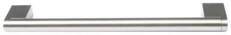 vernickelt, gebürstet Griff St.matt geb. 156x36mm