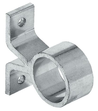 blank Rohrhalter offen Alu.blank