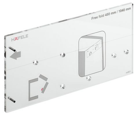 Bohrschablone, Häfele Free fold