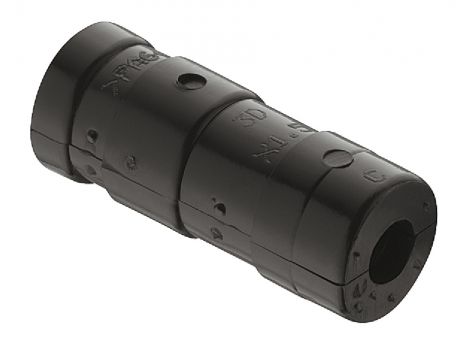 16 mm Rohrverbinder-Set Kst.schwarz D=16mm