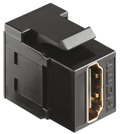 schwarz Einsatz HDMI Buchse