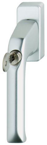 013S/U34 Zyl-Fenstergriff Alu silberfarbig