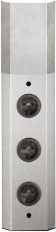 3 x Schuko-Steckdosen, F (DE) Steckdosenelem.Edst.gebuerst.3-fach