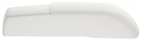 192.5 mm Abdeckkappe Kst.weiß.