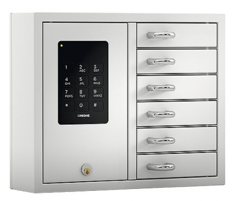 weiß, lackiert Keybox we.6 Schluesselfaecher