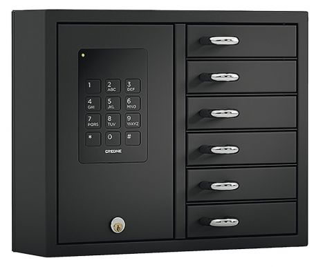 schwarz, pulverbeschichtet Keybox Edst.schw.6Schluesself.