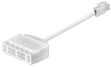 6-fach Vert. we. AMP Stecker 12V/6A 1.5m