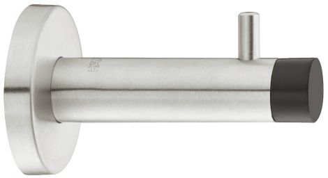 matt Wandtürpuffer m.Haken Edelst.matt 82mm