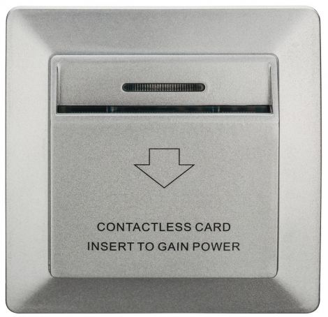 silberfarben Energiesparterminal silberf. Mifare 230V