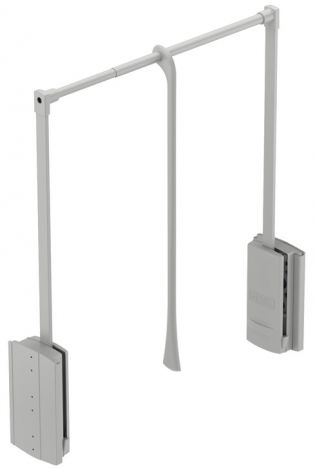 schwarz, Kleiderstange: vernickelt Gard.Lift chr./schw. 10kg 600-1000mm