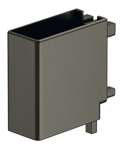 umbragrau, RAL 7022, pulverbeschichtet Eckverbinder Zi.grau oben