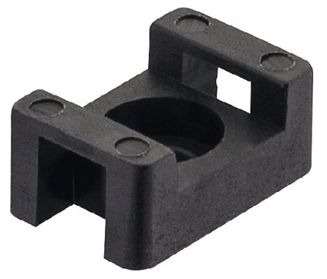 Schraubhalter, 9,5x15mm, Kst. schwarz