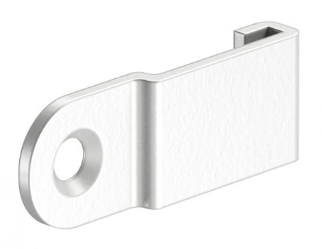 verkehrsweiß, RAL 9016, pulverbeschichtet Seitenteil Adapter St.we.