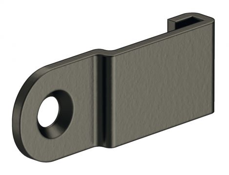 umbragrau, RAL 7022, pulverbeschichtet Seitenteil Adapter St.grau