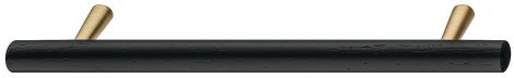 282 x 37 mm Griff Esche schwarz gebeitzt 282x37mm