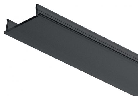 25 % Abdeckung Kst.schwarz 19/6000mm