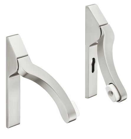 Hebelgarnitur, Edelstahl oder Aluminium, BKS