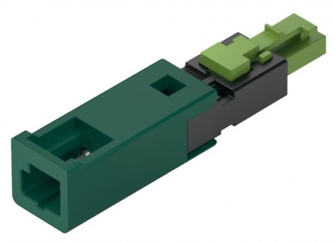1 x Buchse, Loox5 2-pol. 24 V Adapter 24V/ Steck3,5-Buchs5/blk
