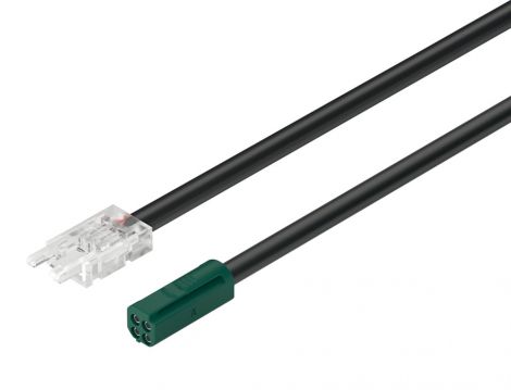 1 x Stecker, Loox5 3-pol. MW 24 V Loox5 Zuleit. LED-Band MW 8mm/24V/2,0m