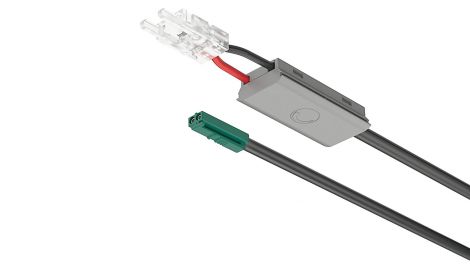 Loox5 2-pol. 24 V Loox5 Dimmer touchclip/24V/Kst.silbf./2m