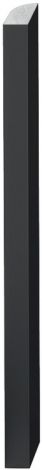 schwarz, eloxiert (E6/C35), matt Fuellprofil Alu.schw. 600mm