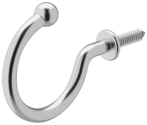 16.8 mm Schraubhaken edelst.pol.16x15mm