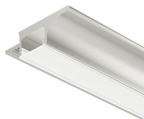 Profil: silberfarben, eloxiert Profil3101 19mm, 2,5m alu. el.