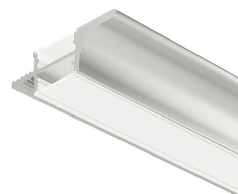 Profil: silberfarben, eloxiert Profil3102 19mm, 2,5m alu. el.