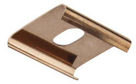 Stahl Halteclip silberf.