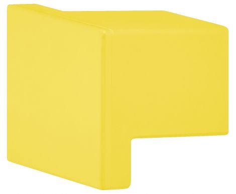 32 x 32 mm Möbelknopf PA gelb matt 18 32x32x30mm