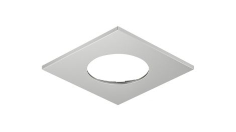 65 x 65 x 2,6 mm Einbaugehs. eckig/Metall.silber/65x65