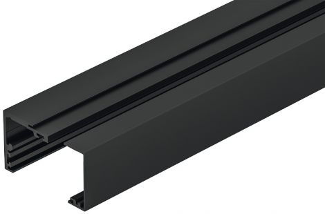 schwarz, eloxiert Slido D-Li12 LS/Blend.Wand Alu schw.2m