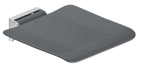 340 mm Klappsitz Edst.chr.pol./PA grau 92