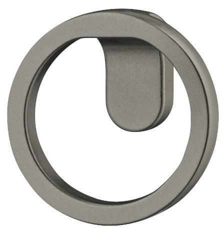 51 mm Knopf Zi.Silbergrau metall.matt 51x22mm