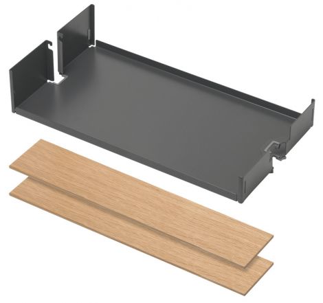 250 x 470 x 92 mm Einh.Tablar anthr./Eiche 250x470x92mm