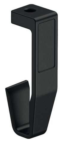 tiefschwarz, RAL 9005, pulverbeschichtet Schrankr.Mittelträger Zi.schw.