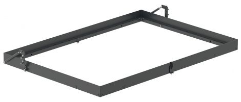 graphitschwarz, RAL 9011 Grundrahmen Teleletto quer 2000x900mm