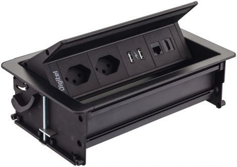 FlipUp black/black 2CH/2USB/HDMI/RJ