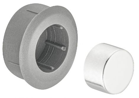 Magnetbuchse oval für Schließbleche