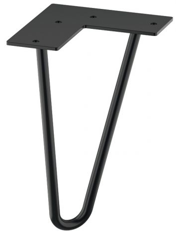 200 mm Möbelfuss St.schwarz matt 200mm