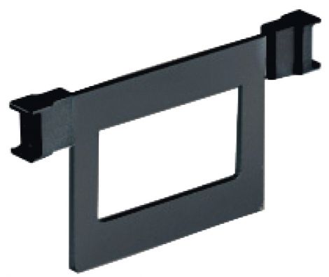 Clip-Halter: schwarz Trennbueg.S St.anthrazit./Kst.schw.