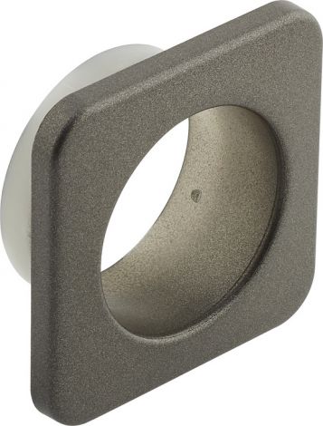 Rosette Kst.anthrazit quadr.17mm