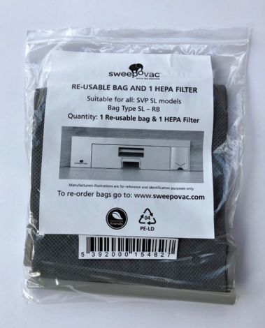 Staubbeutel wiederverwenb.u.Hepa Filter