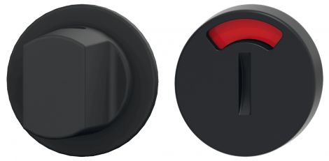 tiefschwarz, matt WC-Rosette PA 90 schwarz