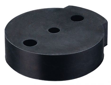 Kunststoff Fussplatte Kst.schw. 50mm
